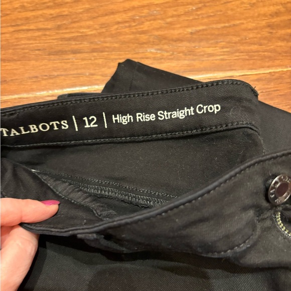 Women's Black Jeans with Fringe Hem - Picture 2 of 3